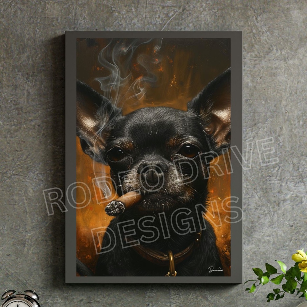 FASHIONABLE CHIHUAHUA WALL ART 11X17 PRINT POSTER GIFT FOR CHIHUAHUA FANS